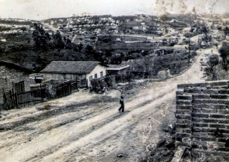 Vista da primeira rua do Jardim São José nos anos 1960 @Arquivo Pessoal