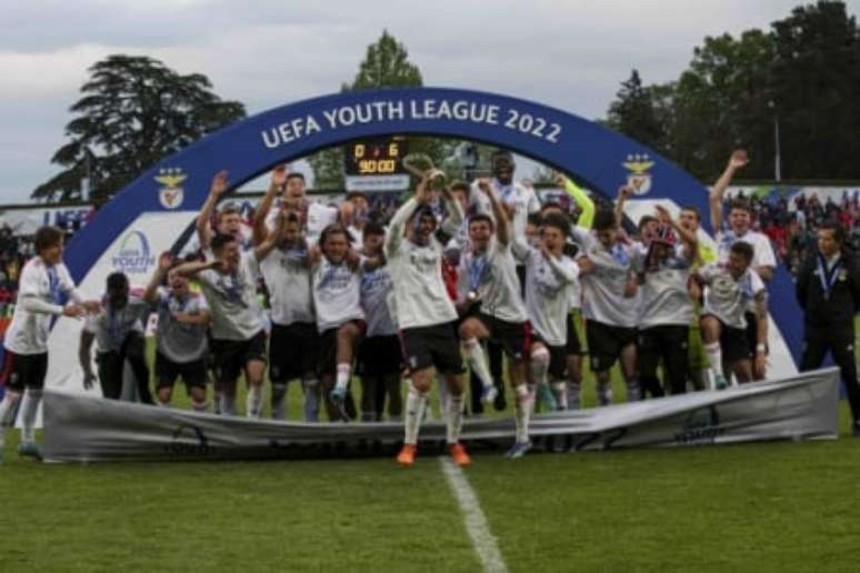 Benfica venceu a Uefa Youth League sobre o RB Salzburg (Foto: Cátia Luís / Benfica)