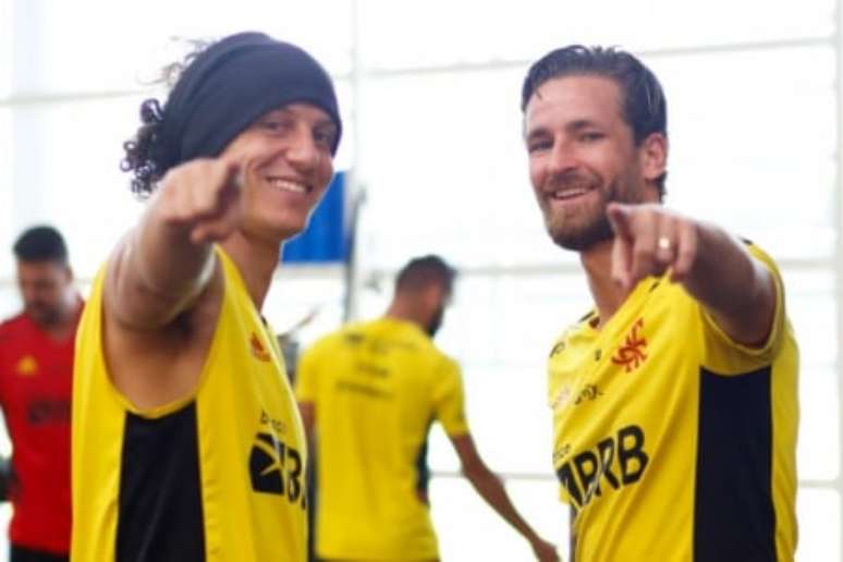 David Luiz e Léo Pereira vivem boa fase (Foto: Gilvan de Souza/Flamengo)