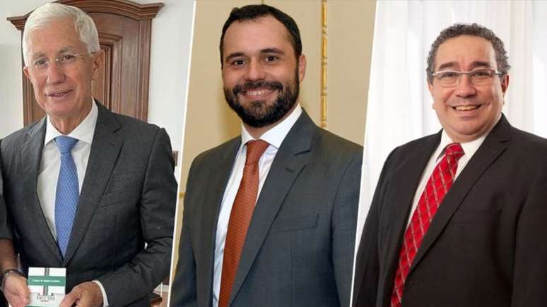 Pedro Antonio, Mário Bittencourt e Ademar Arrais são os três nomes da política atual do Fluminense (Foto: Reprodução/Instagram/Fluminense)