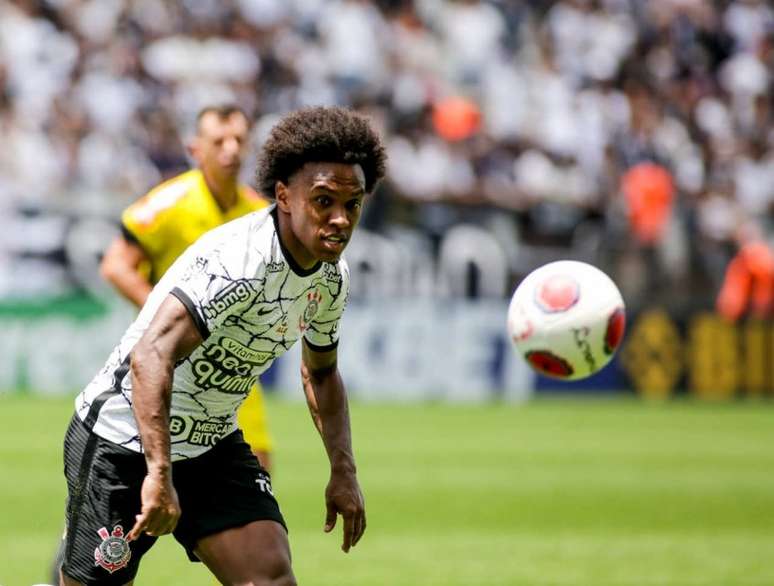 Willian marcou apenas um gol, e de pênalti, em seu retorno ao Timão (Foto: Rodrigo Coca / Agência Corinthians)