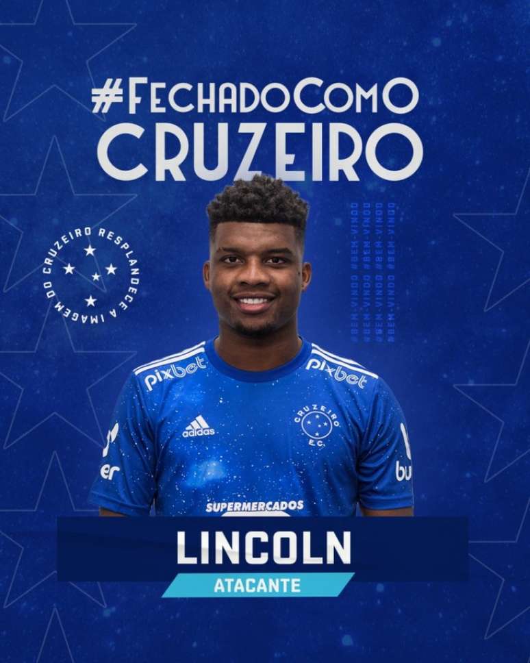Lincoln assina contrato por empréstimo, após passagem pelo futebol japonês - (Foto: Divulgação/Cruzeiro)