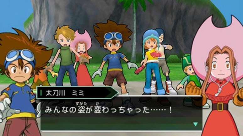 Digimon Adventure nunca chegou oficialmente ao Ocidente. (Imagem: Reprodução/ Bandai Namco)