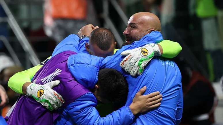 Palmeiras vence primeira decisão por pênaltis sob o comando de Abel Ferreira (Foto: Cesar Greco/Palmeiras)