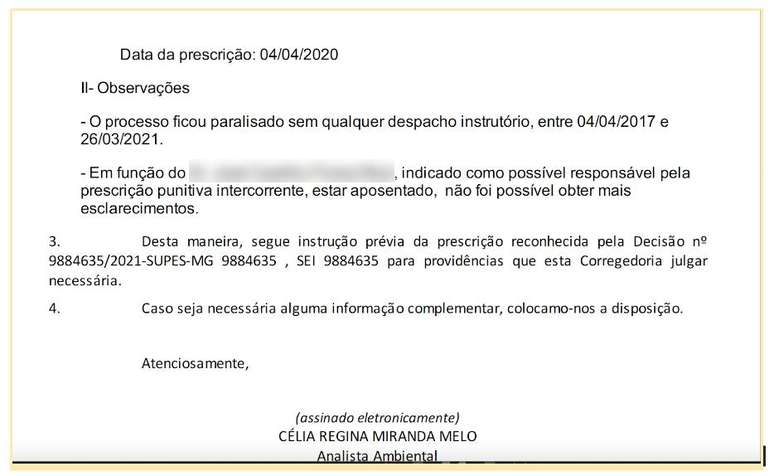 Ibama tem dificuldade para responsabilizar quem permitiu que a multa prescrevesse; neste caso, por exemplo, o servidor que atuou no caso e poderia falar sobre o que aconteceu já tinha se aposentado