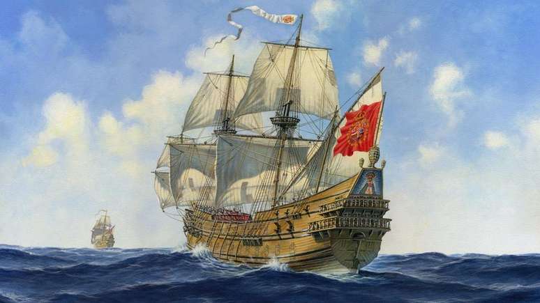 O galeão Nuestra Señora de las Maravillas afundou em 1656, quando se chocou contra um recife perto das Bahamas