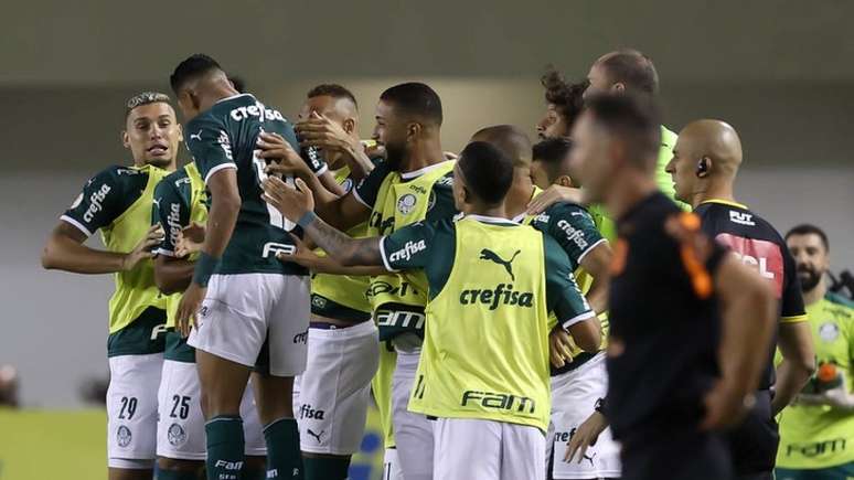 Primeiro encontro entre os times no Brasileiro-22 acabou com goleada alviverde (Foto: Cesar Greco/Palmeiras)
