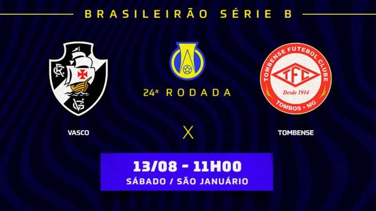 Jogo entre Vasco e Tombense será o primeiro em São Januário após a venda da SAF (Arte: Lance!)