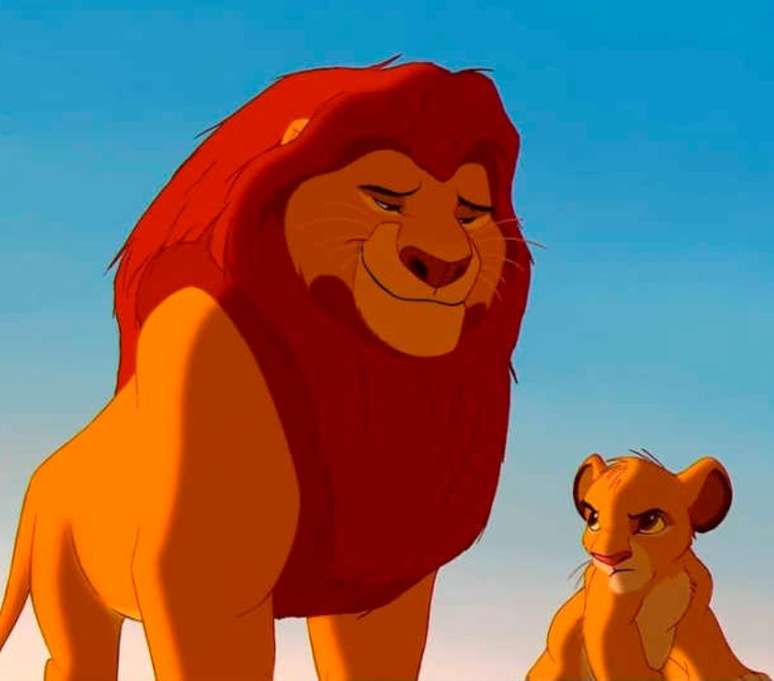 Mufasa sempre fez de tudo para proteger Simba 