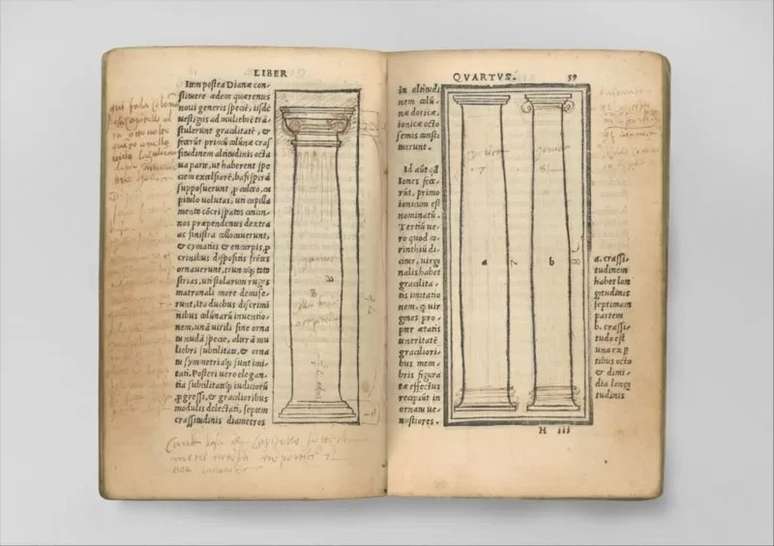 As ideias de Vitrúvio sobreviveram graças às cópias feitas da sua principal obra, 'De Architectura'