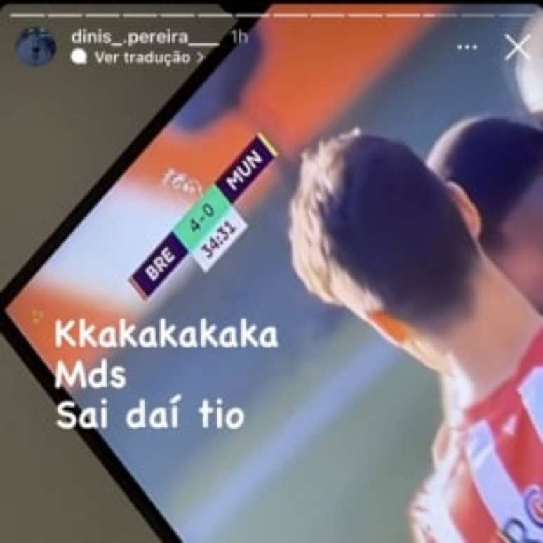 Menino detonou o United no Instagram (Foto: Reprodução/Instagram)