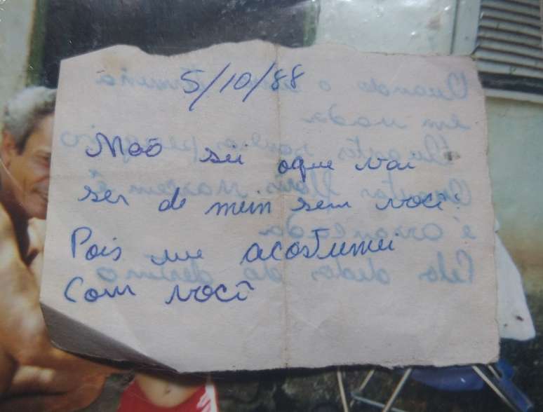 Carta do meu pai para a minha mãe, de 1988 @Guilherme Silva/Arquivo Pessoal