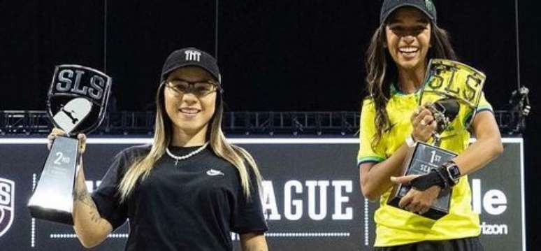 Rayssa Leal e Pâmela Rosa fizeram dobradinha brasileira no pódio da Street League