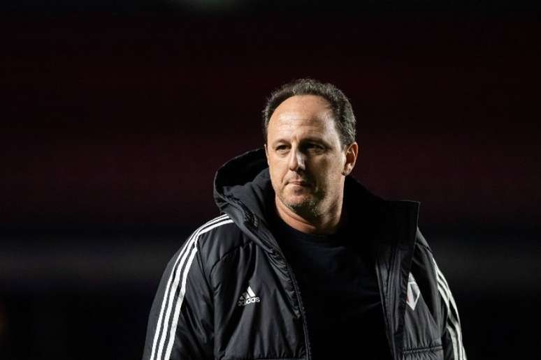 São Paulo, do técnico Rogério Ceni, durante confronto da equipe (Foto: IMAGO / Fotoarena)