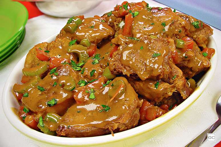 Receita de Fígado de frango com batata e pimentão - Comida e Receitas