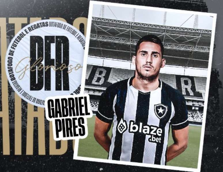 Gabriel Pires é um dos reforços do Botafogo (Foto: divulgação/Botafogo)