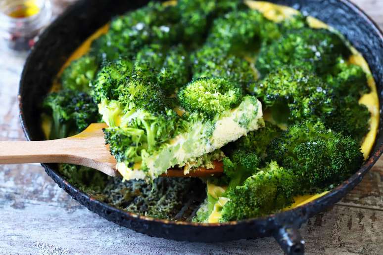 Frittata de brócolis (Imagem: Shutterstock)