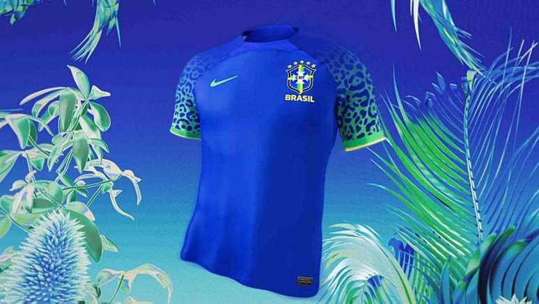 Camisetas de TIME do BRASIL ONÇA preto 2022 - Camiseta Lançamento