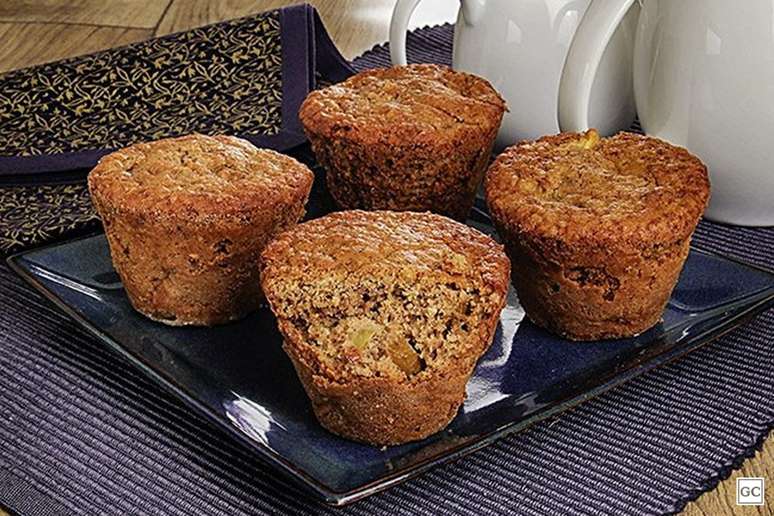 Bolinho de maçã com aveia e canela | Foto: Guia da Cozinha