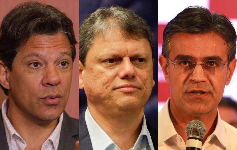 Datafolha em SP: Haddad tem 38%, Tarcísio, 16%, Rodrigo, 11%