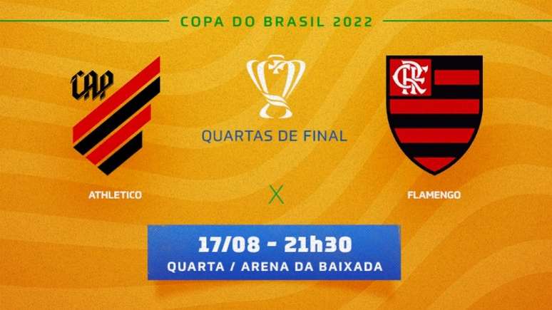 Athletico e Flamengo decidem vaga na semifinal da Copa do Brasil (Montagem LANCE!)