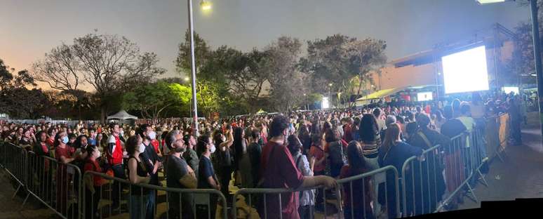 Evento de Lula e Haddad na USP, em São Paulo