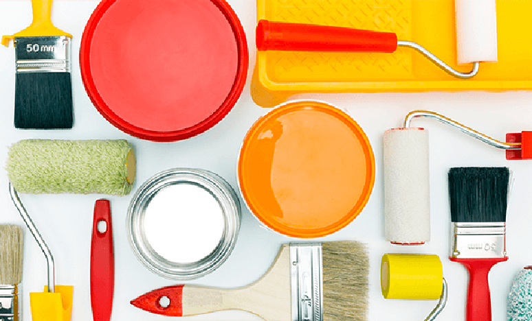 2. Escolher bem os materiais de pintura é um importante passo de como pintar parede – Foto: Blog Amoedo