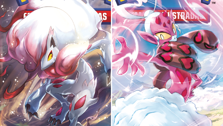Copag - Pokémon - Dos tipos de cartas bling bling do TCG, as cartas  douradas são umas das que mais se destacam - e a série Espada e Escudo está  repleta de