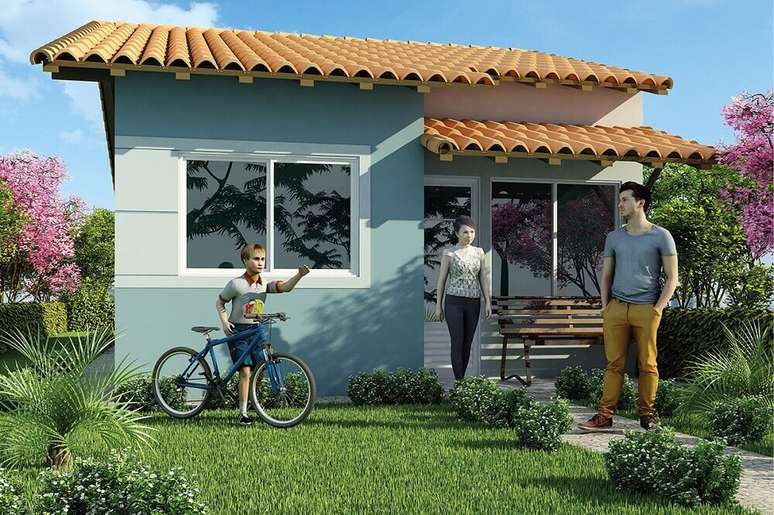 22. Você pode encontrar as melhores cores de casas para pintar a casa em várias tonalidades. Fonte: Decor Facil