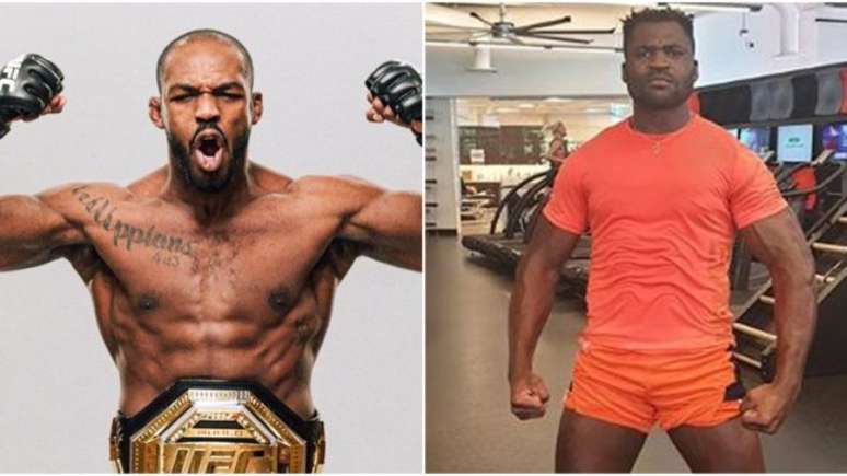 Jones vai lutar como peso-pesado, categoria que tem Ngannou como campeão no UFC (Foto: Reprodução Instagram)