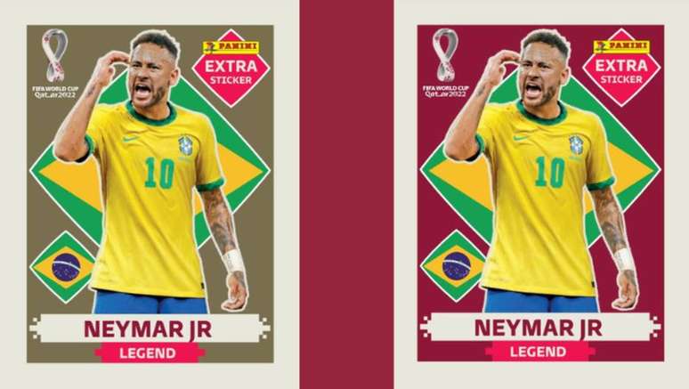 Neymar terá quatro figurinhas extras no álbum da Copa do Mundo deste ano.