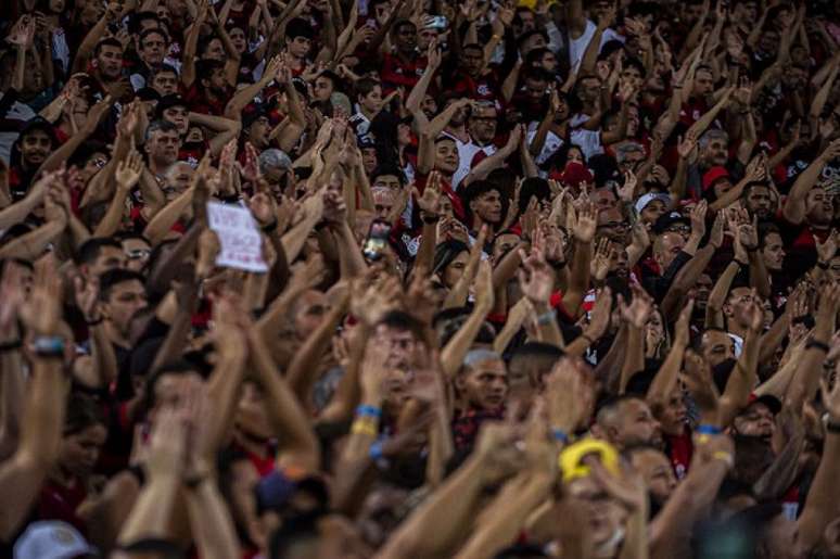 Torcida do Flamengo lotará o setor de visitante contra o Palmeiras (Foto: Paula Reis/Flamengo)