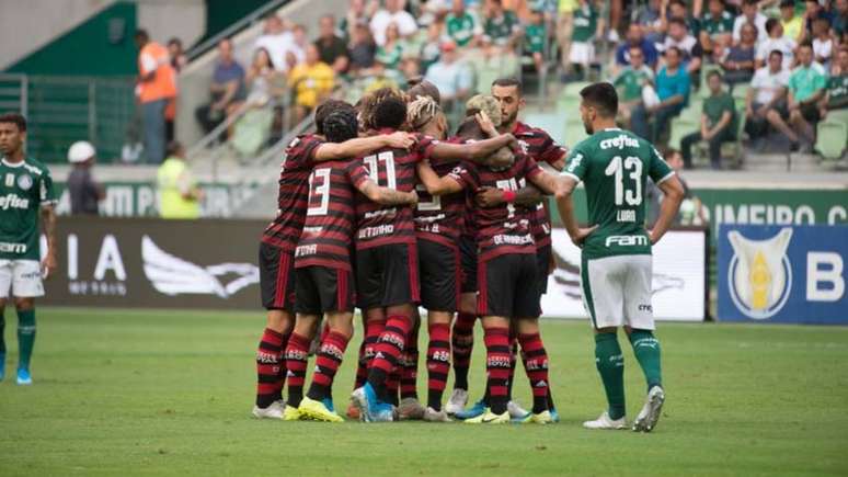 Palmeiras x Flamengo em 2019 acabou com derrota alviverde em casa (Foto: Alexandre Vidal/Flamengo)