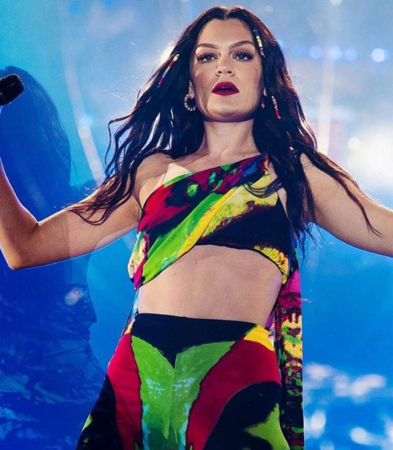 O look de Jessie J no Rock in Rio 2019 tamb&eacute;m chamou a aten&ccedil;&atilde;o 
