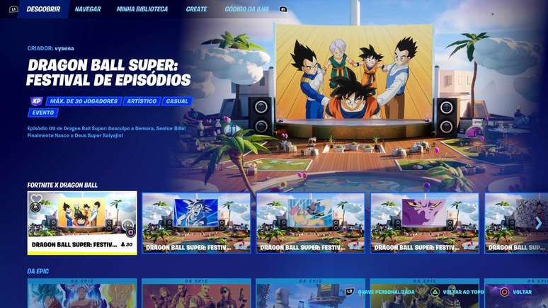 Dragon Ball finalmente chega a Fortnite