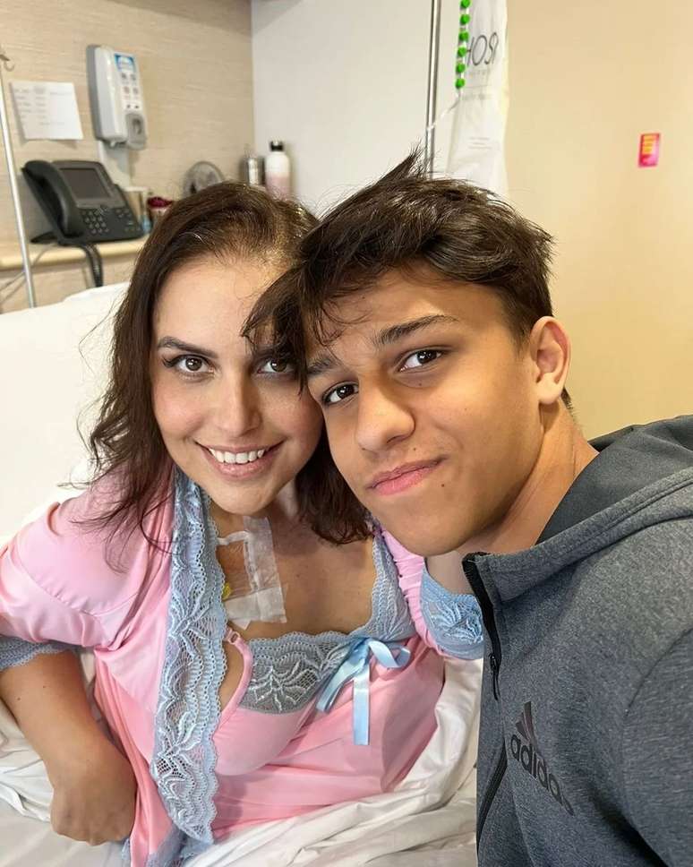 Tati Diniz e seu filho, Gabriel