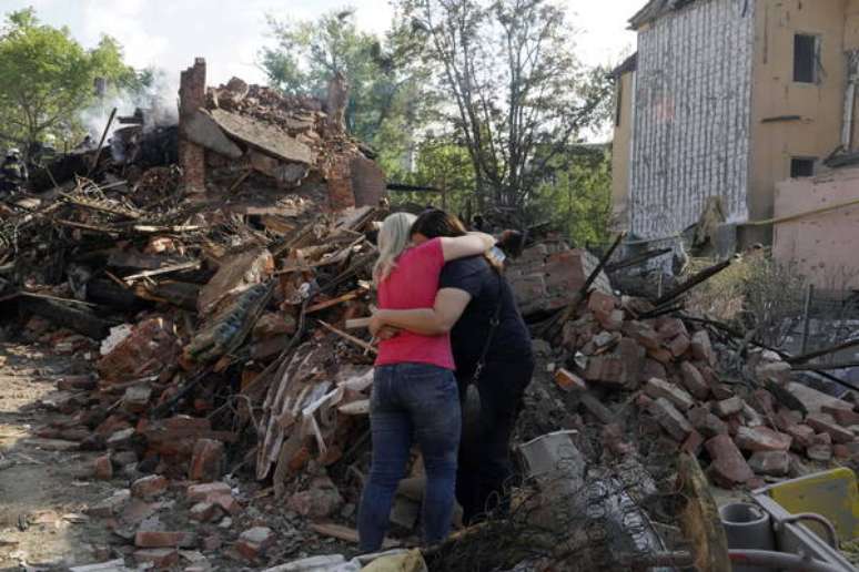 Diversas residências foram danificados pelos ataques russos