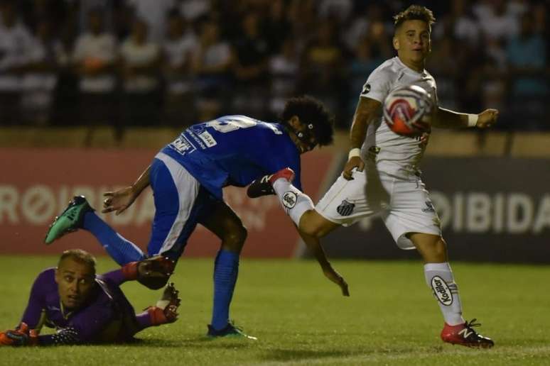 Soteldo marcou na goleada do Santos sobre o São Bento em 2019 (Divulgação/Santos)