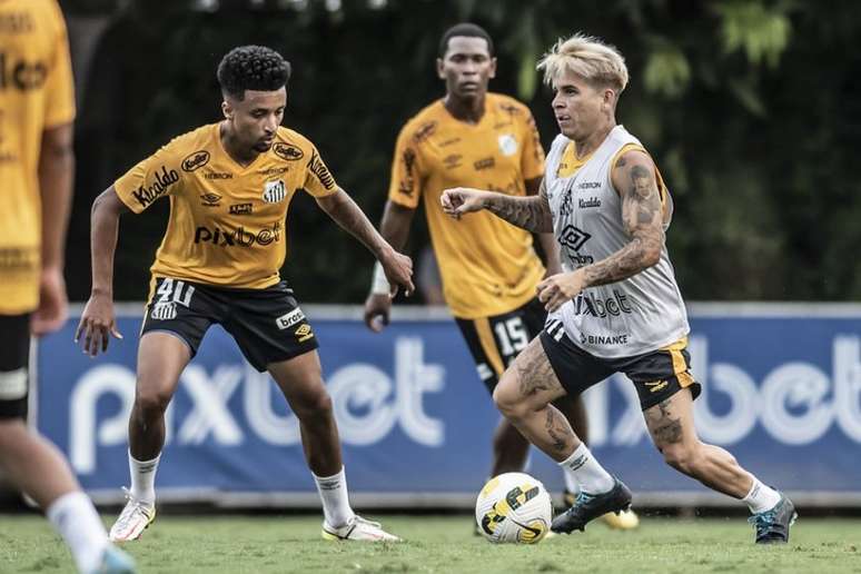 Soteldo pode estrear contra o São Paulo (Foto: Ivan Storti/Santos FC)