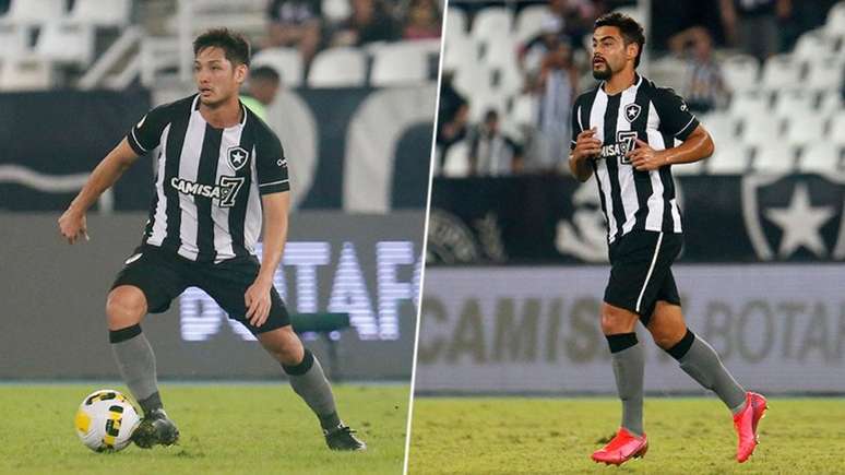 Oyama e Barreto estavam no Botafogo que subiu para a Série A no ano passado (Vitor Silva / Botafogo)