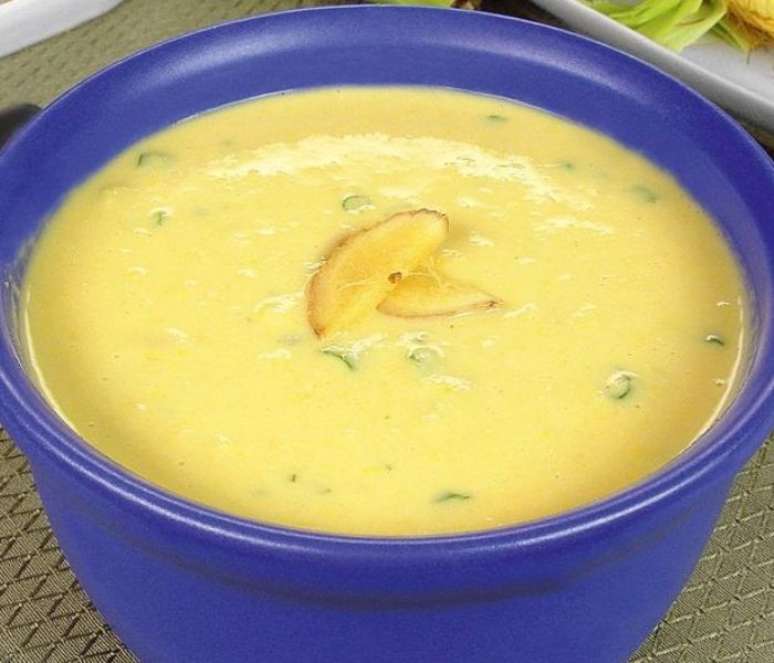 Caldo vegetariano de milho com gengibre (Reprodu&ccedil;&atilde;o / Guia da Cozinha)