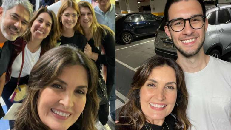 Fátima Bernardes compartilhou imagens ao lado de William Bonner, do filho Vinicius e de familiares.