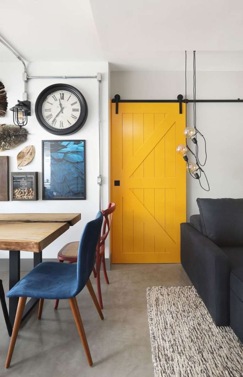 49. Postas de cor amarela s&atilde;o sempre alternativas interessantes. Projeto de Casa de Valentina