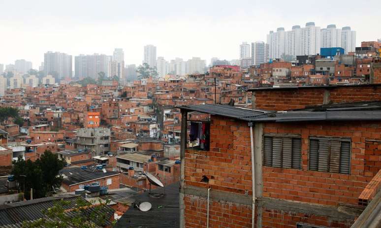 A favela Paraisópolis, em São Paulo