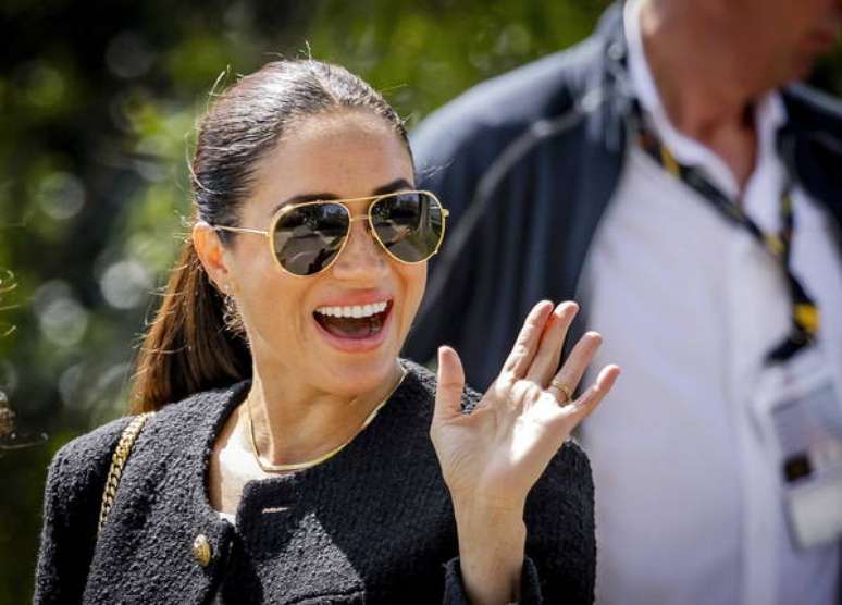 Meghan Markle durante um evento na Holanda