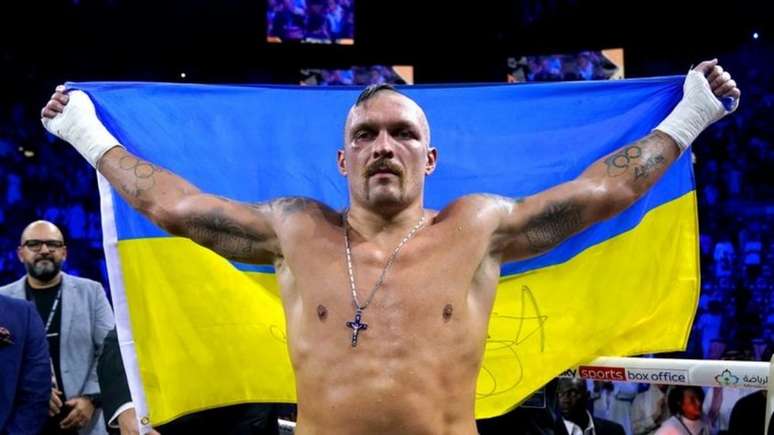 Usyk venceu Anthony Joshua em 12 assaltos (Foto: Reprodução/SkySports)