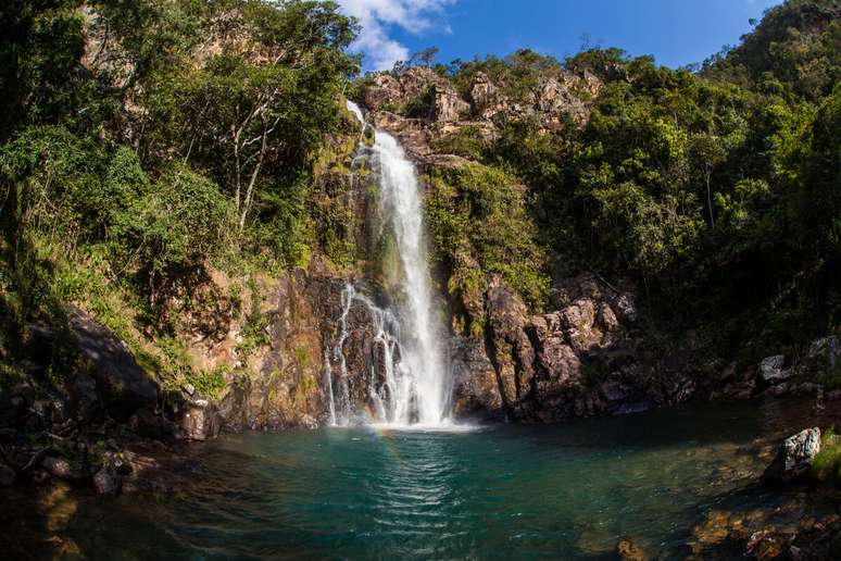 Cachoeira no munic&iacute;pio de Nobres 