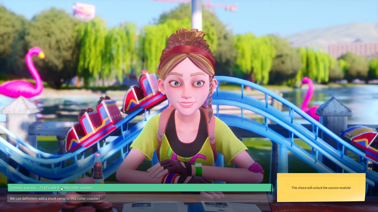 O modo hist&oacute;ria conta com op&ccedil;&otilde;es de di&aacute;logo que liberam novos brinquedos