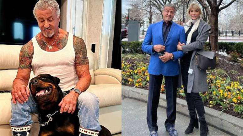 Sylvester Stallone desmentiu os boatos de que seu rottweiler teria sido o motivo da separação de Jennifer Flavin.