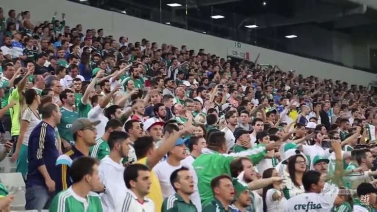 Palmeiras prioriza sócios-torcedores em venda de ingressos para semi da Liberta (Foto: Reprodução/TV Palmeiras)